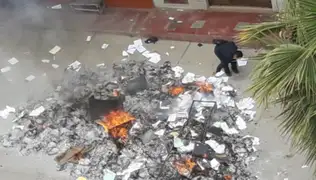Áncash: rondas campesinas toman sede de la Fiscalía y queman expedientes en protesta