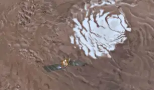 Descubierto un lago de agua líquida en Marte