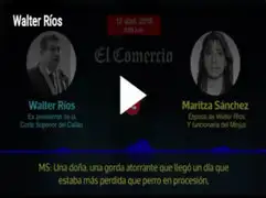 En nuevo audio, exjuez Walter Ríos asegura a esposa que ascenderá a “jefa nacional”