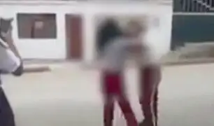 Huacho: dos escolares se pelean en vía pública por el amor de un joven