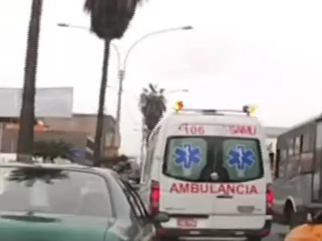 Informe 24: conductores no ceden el paso a las ambulancias ante una emergencia