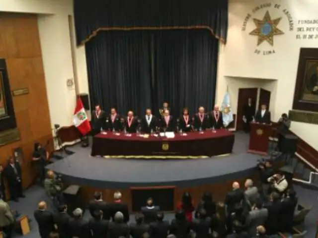 Colegio de Abogados de Lima rechaza actos de corrupción en Poder Judicial