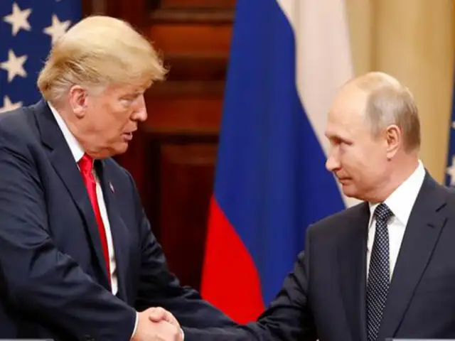 EEUU: Donald Trump encara a presidente de Rusia Vladimir Putin