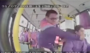 Se pronuncia chófer agredido por pasajero al interior de bus