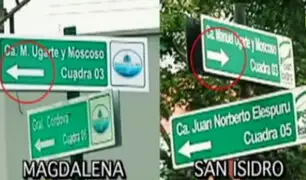 Conflicto limítrofe: nuevas señaléticas generan caos entre San Isidro y Magdalena