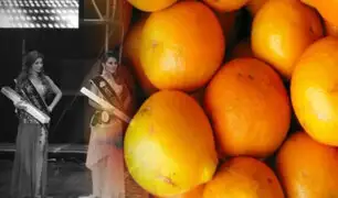 Ica: asistentes a certamen de belleza se llevan naranjas usadas para decoración