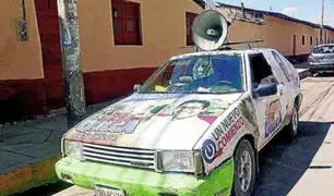 En Huancayo, detienen a candidato por hacer ruido exagerado con propaganda