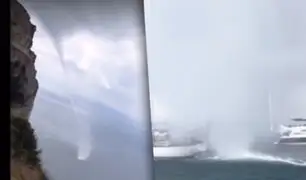 Francia: video aficionado capta impresionante tornado en el mar Mediterráneo