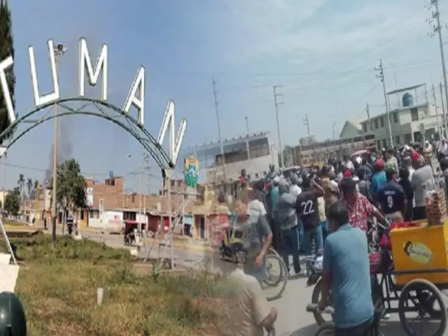 Lambayeque: continúan enfrentamientos entre trabajadores de la azucarera Tumán