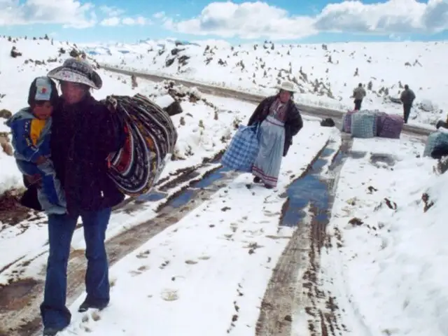 Nevada cubre por completo varias provincias altas de la región Cusco