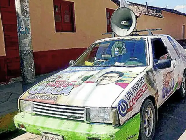 En Huancayo, detienen a candidato por hacer ruido exagerado con propaganda