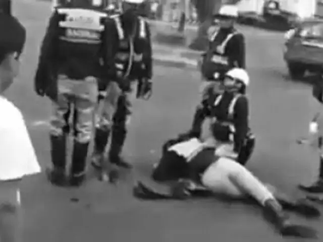 Ica: mototaxista atropella a mujer policía y se da a la fuga