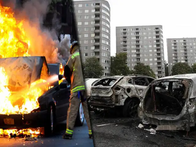 Suecia: pandilleros incendian más de un centenar de autos en distintas ciudades de esa nación