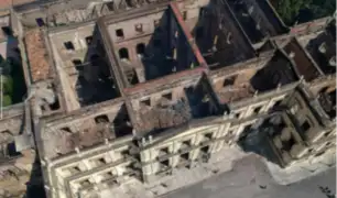 Mire cómo quedo el Museo Nacional de Brasil tras el voraz incendio
