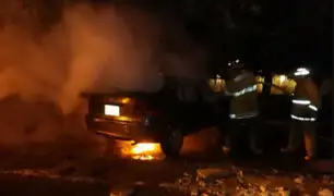 Moderno vehículo ardió en llamas en plena avenida Javier Prado