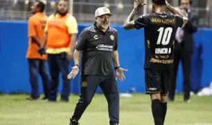 Diego Maradona debutó triunfante como DT en Dorados de Sinaloa