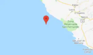 Ica: sismo de 5.0 sacudió Marcona esta madrugada