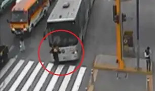 Escolar atropellado por bus del Metropolitano solo presentó daños superficiales