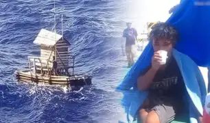 Océano Pacífico: adolescente fue rescatado tras sobrevivir 49 días en balsa