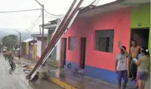 Tarapoto: vientos y lluvias fuertes afectan viviendas de calaminas