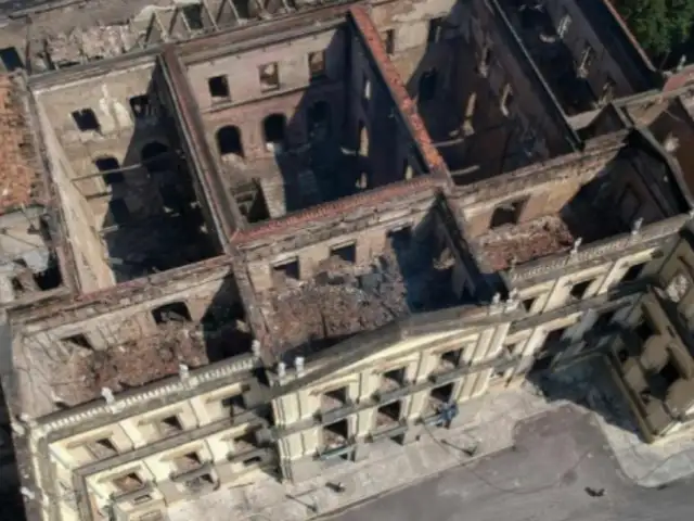 Mire cómo quedo el Museo Nacional de Brasil tras el voraz incendio
