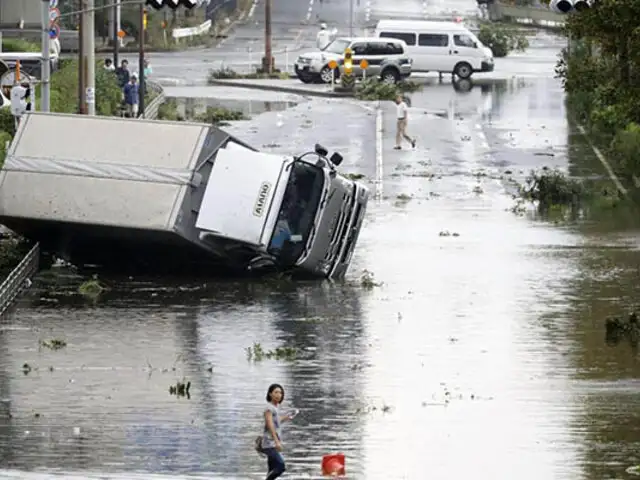 Japón: paso de tifón Jebi deja 7 muertos y más de 200 heridos