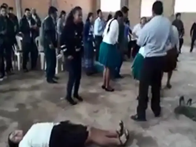 Huanta: asistentes entran en trance con ritual dentro de una Iglesia pentecostal