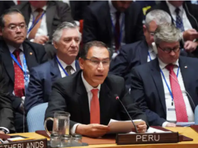 Vizcarra participa en el Consejo de Seguridad de la ONU presidida por Trump