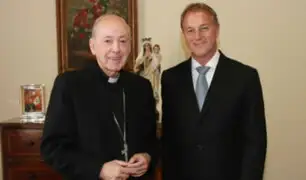 Jorge Muñoz se reunió con el cardenal Juan Luis Cipriani