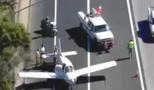 EEUU: avioneta aterrizó de emergencia en autopista de California