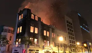 Plaza San Martín: Ministerio de Cultura evaluará si edificio incendiado puede ser recuperado