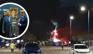 Helicóptero del dueño del Leicester City se estrelló e incendió