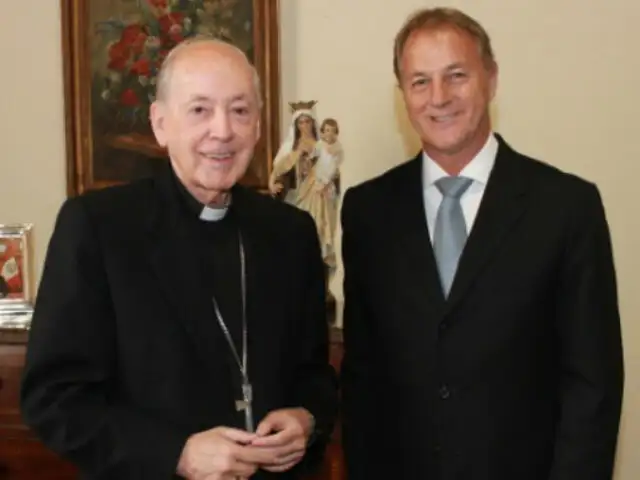 Jorge Muñoz se reunió con el cardenal Juan Luis Cipriani