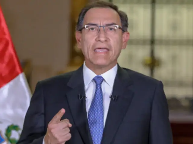 Presidente Vizcarra califica de ‘irresponsables’ a quienes difunden falsos rumores de golpe de Estado