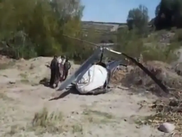 Helicóptero cae y soldados salvan de morir en Moquegua