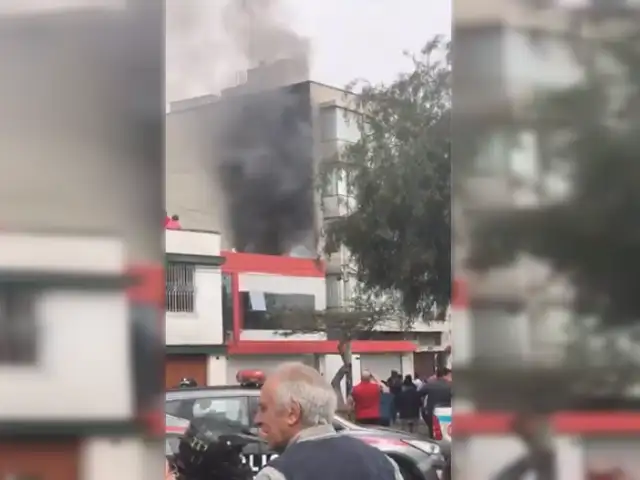 Reportan incendio en vivienda ubicada en San Borja