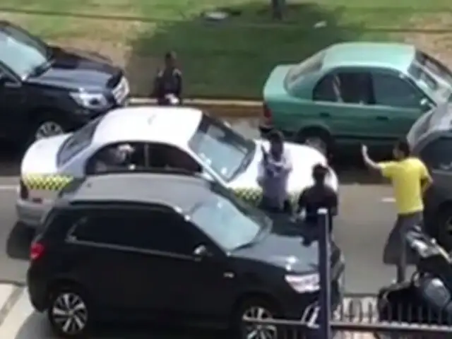 Surco: aparece nuevo video de taxista violento