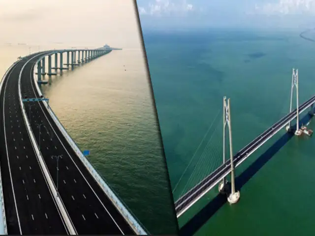 China: inauguran el puente más largo del mundo sobre el mar