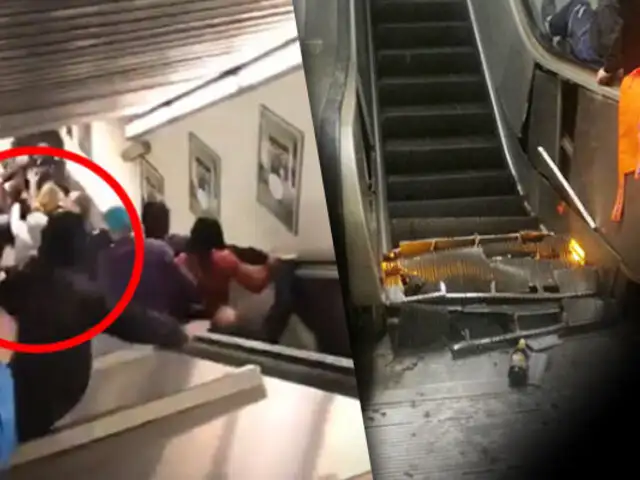 Italia: pánico en el metro de Roma por falla de una escalera mecánica