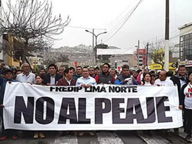 Panamericana Norte: protestan exigiendo suspensión de peaje