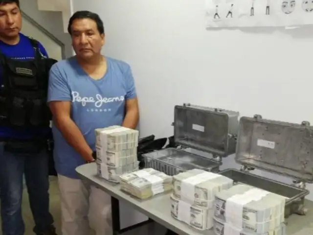 Tingo María: detiene a sujeto que llevaba 780 mil dólares a Lima