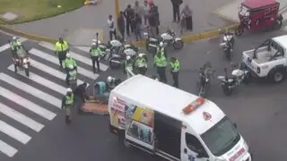 Cámaras de vigilancia captan impactantes accidentes de tránsito en el Centro de Lima