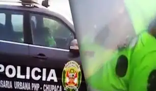 Huancayo: vecino graba a policías durmiendo dentro de patrulla