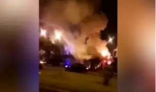 Ate: incendio frente al Monumental afectó a vecinos de la zona
