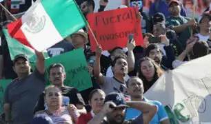 México: protestan contra caravana de centroamericanos