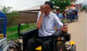 Margarito se moviliza en silla de ruedas debido a fuertes problemas de salud