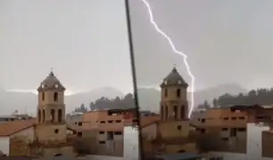 Cusco: caída de rayo en área céntrica de Sicuani causa asombro en pobladores