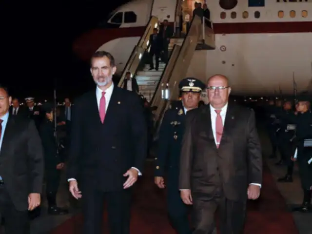 Rey Felipe VI de España llegó a Lima en visita de Estado