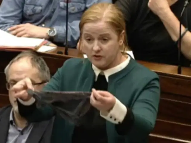 Irlanda: diputada expone una tanga en pleno parlamento