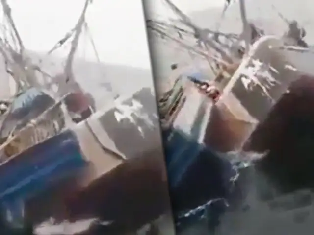 Chimbote: embarcación pesquera naufraga con 13 tripulantes a bordo